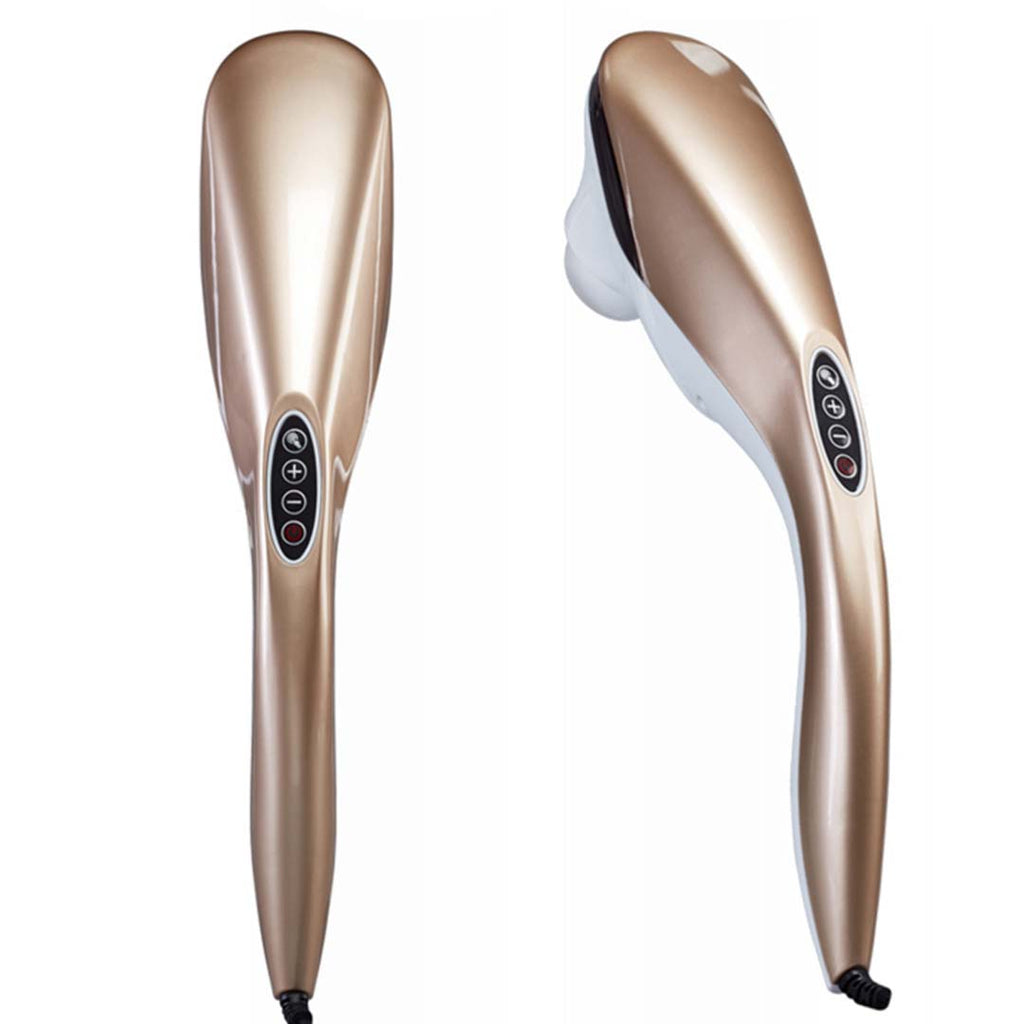 NNEAGS 2X 6 Heads Portable Handheld Massager Soothing Stimulate Blood Flow Shoulder Gold