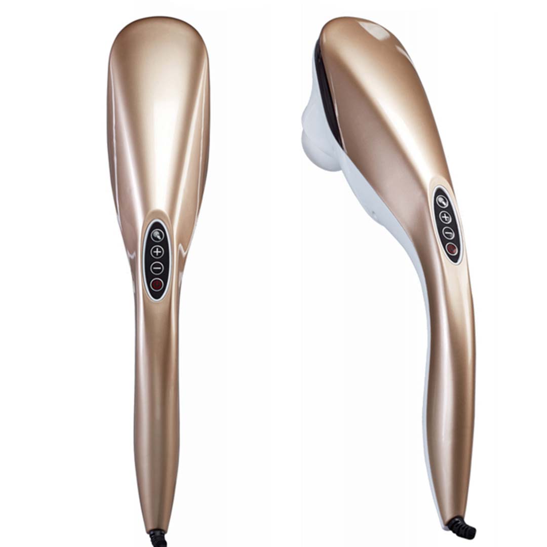 NNEAGS 2X 6 Heads Portable Handheld Massager Soothing Stimulate Blood Flow Shoulder Gold