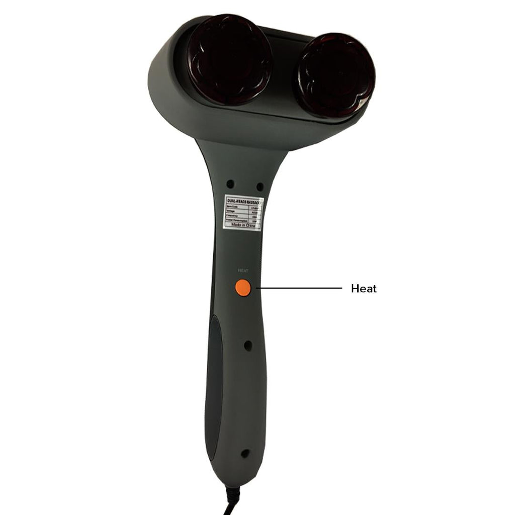 NNEAGS Deluxe Hand Held Infrared Percussion Massager with Soothing Heat